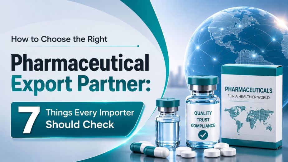 How to Choose the Right Pharmaceutical Export Partner:  7 Things Every Importer Should Check